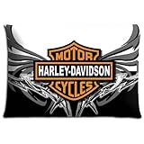 16x24 inch 40x60cm bedroom pillow case Cotton Polyester Beautiful amazing Harley Davidson