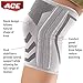 ACE Compression Knee Brace w/Side Stabilizers, Support Injured Knee With Mild Compression. Breathable Properties Let Sweat Escape, Small, White/Gray