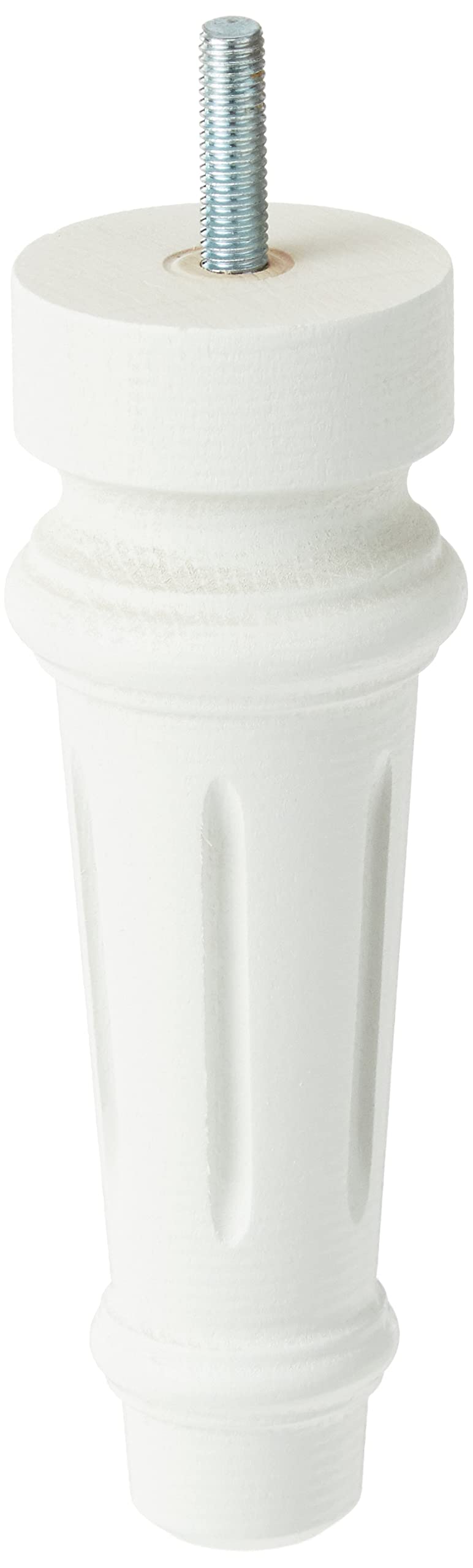 Margot Royal Louis XVI Set of 4 Slatted Frame Feet, Wood, White, 5.5 x 5.5 x 15 cm