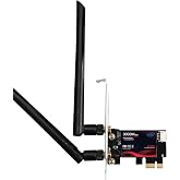 BZIZU WiFi 6 PCIe Card - Intel AX200, 3000Mbps Dual Band, Bluetooth 5.2 | Low-latency gaming, 4K streaming, Windows 11/10, WPA3, MU-MIMO, dual 5dBi antennas, low-profile bracket