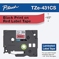 Brother Genuine P-touch, TZe-431CS, 0.47” x