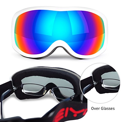 image for Uniquebella Lagopus OTG Ski Goggles Anti-fog Polarized UV400 Protectio