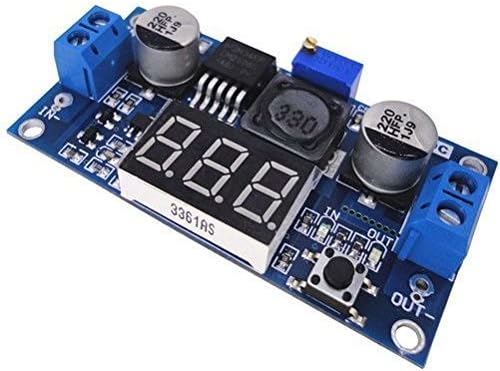 Yobett RRLM2596 Adjustable 4.0-40V to 1.25-37V 5/12V DC Voltage Regulator Experimental Power Buck Converter with LED Voltmeter
