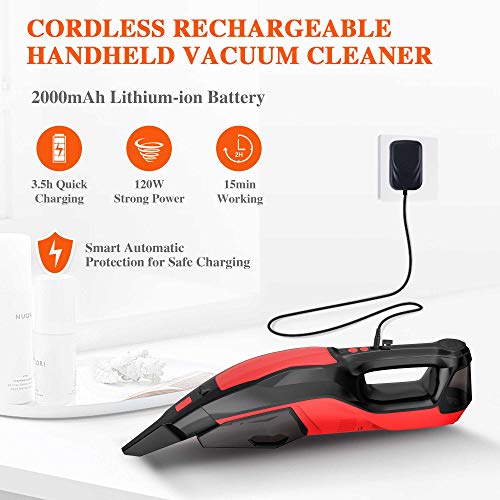 Handheld Carpet Cleaner Machine Cordless, POWERGIANT 9000PA Portable