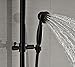 Rozin Luxury Bathroom Tub Shower Faucet Set 8 Inch Rain Shower Head with Hand Sprayer Oil Rubbed Bronze