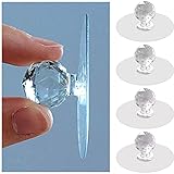 leuapl Clear Cabinet Drawer Knobs, Diamond Crystal