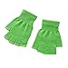 XY Fancy Unisex Plain Basic Fingerless Winter Gloves Green