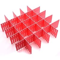 FIVOENDAR 8pcs Long DIY Drawer Organizer/Drawer Divider Household Storage Thickening Housing Spacer Sub-Grid Finishing Shelves for Home Tidy Closet Stationary Makeup Socks Underwear Scarves (Pink)