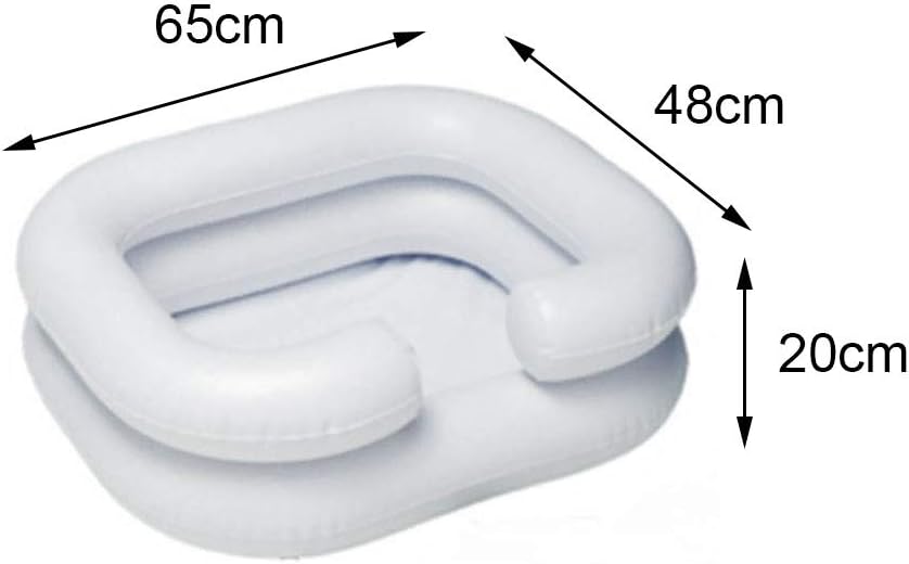 Shampoo Basin,PVC Inflatable Hair Washing Basin Portable Bedside Shower Shampoo and Conditioner Basin, Wash Hair in Bed - for Injured, Elderly, Easily Clean Hair: Health & Personal Care