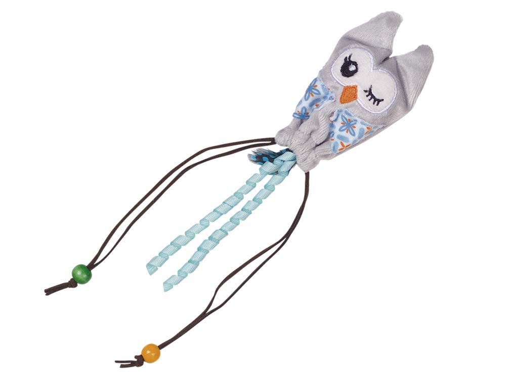 Noby 80251 - Búho de peluche con bola de madera, 42 g