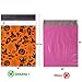 Ohuhu 100 Pcs 10 x 13 Halloween Poly Mailers, Halloween Ghost Pumpkin Lantern Envelopes Shipping Bags with Self Seal Adhesive, Waterproof and Tear-Proof Postal Bags