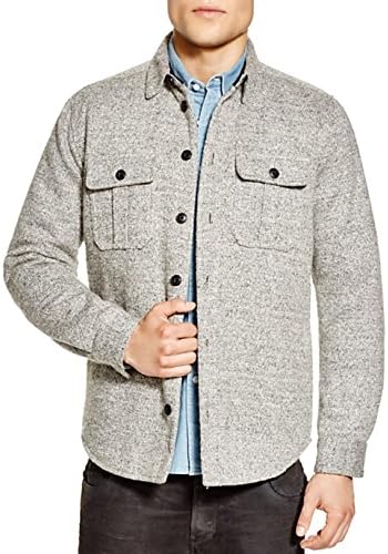 Saturdays NYC Jeremiah CPO Shirt Jacket Ash Heather Size S