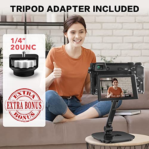 AboveTEK Upgraded Desktop Tablet Stand, 360° Swivel Tablet & Phone Desk