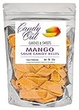 CandyOut Mango Sour Candy Belts 2 Pound 32oz in CandyOut Resealable Bag
