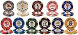 Nile Club Ceramic 10gm Poker Chip Sample Set - 12 New Chips