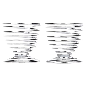 Korlin 2pcs Beauty Blender Makeup Sponge Holder (Silver)