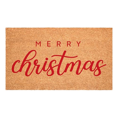Calloway Mills 117401729 Red Classic Christmas Doormat 17 x 29