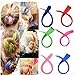 Bundle 12 Pieces of 20 Inches Multi-colors Party Highlights Colorful Clip in Synthetic Hair Extensions,straight Long Hairpieces