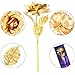 ZJchao Gold Foil Rose Flowers 10