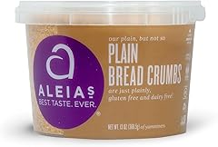 Aleia’s Gluten Free Plain Bread Crumbs – 13oz (1 Pack) – Breading for Chicken, Meatloaf & More – Non-GMO, Dairy Free, Low Sod