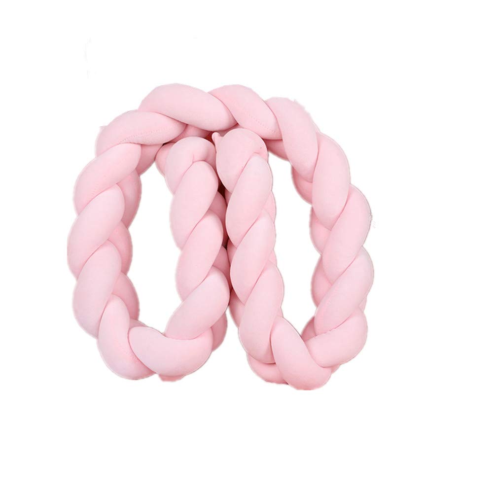 baby crib solid braided bumper