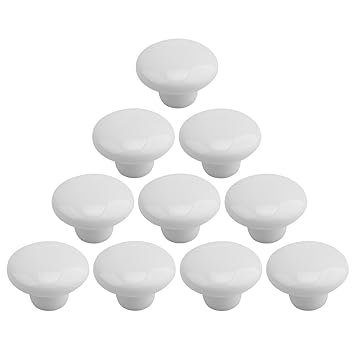 Keramik Möbelknopf, Teckpeak 10er-Pack Set von Dekorative Schubladengriffe Griffe Knauf Tür für Schränke, Schubladen, Truhen 