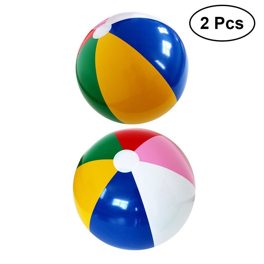 TOYMYTOY 2pcs bolas de playa inflables del arco iris bolas lindas ...