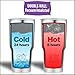 SASQUATCH 30 oz stainless steel tumbler with lid & 2 straws (curved+straight)+cleaning brush - double wall vacuum insulated, BPA-free open/close switch lid - for travel & indoor, hot & cold drinks