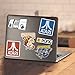 Popfunk Atari Classic Video Games Collectible Stickers with Asteroids, Pong and Football