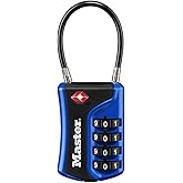 Master Lock 4697D Set Your Own Combination TSA Approved Luggage Lock, 1 Pack, Colors May Vary