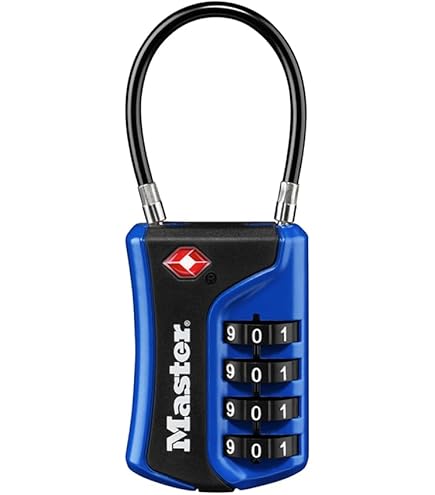 Amazon.com: Master Lock Blue Set Your Own Combination TSA Approved