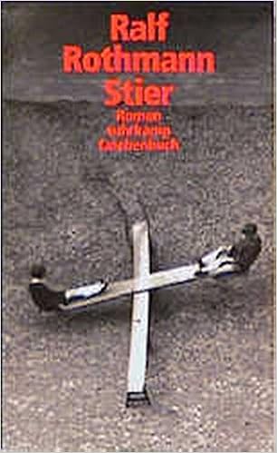 Stier Roman Suhrkamp Taschenbucher Amazon De Rothmann Ralf Bucher