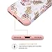 Fingic for Pineapple iPhone 8 Case,iPhone 7 Case，Ultra Slim Floral Pineapple Cover Hard PC Soft Rubber Anti-Scratch Shockproof Protective Skin Cover for iPhone 7/iPhone 8,Floral Pineapple/Rose Gold