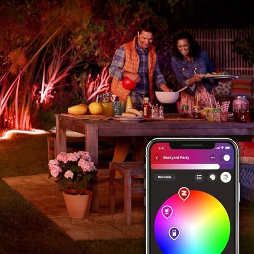 White & Color Ambiance Outdoor Lightstrip (5 m), dimmbarer LED Streifen für das Hue Lichtsystem mit 16 Mio. Farben, smarte Lichtsteuerung über Sprache oder App
