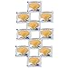 Set of 10pcs 24K Gold Collagen Forehead Facial Masks Patches, Gel Crystal for Wrinkles Removing, Frown Lines Reduction, Deep Skin Pores Cleansing, Blemishes Blackheads Removal and Hydration