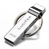 Lucifer USB Flash Drive 256GB with Keychain Design - Silver (LC/56/b)