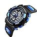 LIGE Electronic Led Display Sport Watch Kids Black Blue