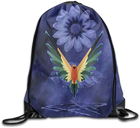 Logan Parrot Paul unique Logo Bag,Sport Gym Sack Drawstring Backpack Bag