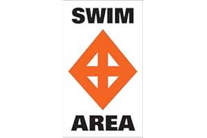 TAYLORMADE Taylor Made Products 46185 Sur-Mark Marker Buoy Label (Swim Area) 13*24 inches