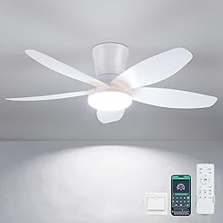 Surtime Ceiling Fans with Lights-36 Low Profile