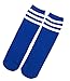 Ewandastore 1 Pair Cotton Over Knee Long Soccer Socks,Breathable Team School Socks for 4-10 Years Old Kids Girls Boys Toddlers