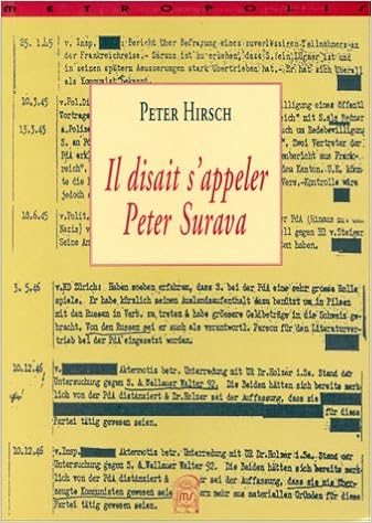 Il Disait S Appeler Peter Surava Litterature Amazon De Hirsch Peter Fremdsprachige Bucher