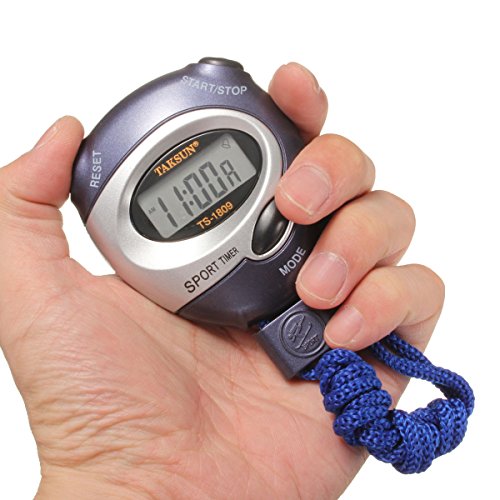HITSAN Digital Handheld Sports Stopwatch Stop Watch Time Clock Alarm Counter Timer Blue One Piece