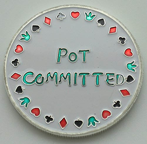 Pot Committed Silver Poker Card Guard - Thumbnail 2