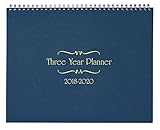 3 Year Calendar Diary 2018-2020 Blue