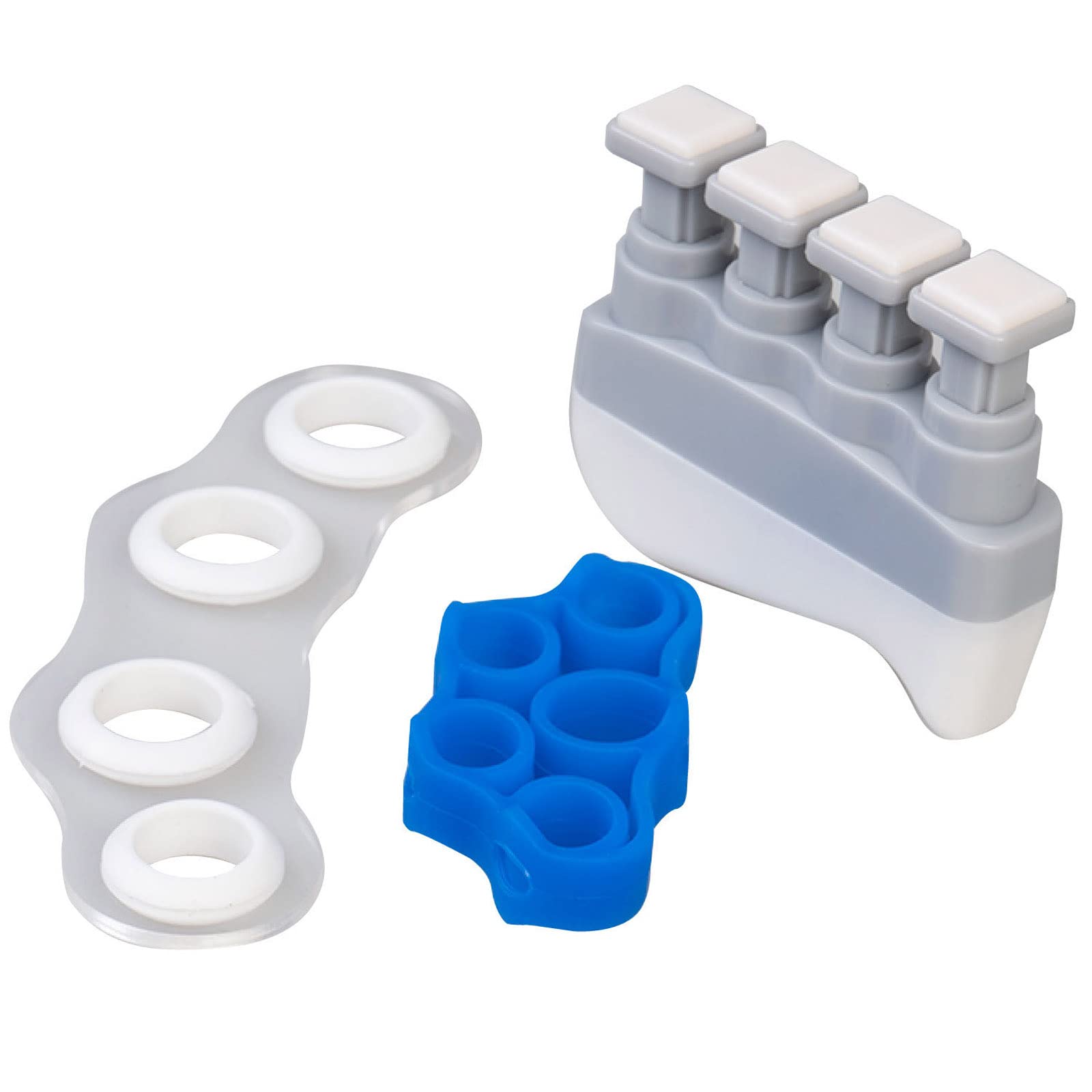Hand Exerciser Grip Strengthener, Finger Stretcher - Resistance Bands Hand Strengthener Hand Strengthening Forearm Exerciser 3 piece Set for Arthritis Carpal Tunnel Exercise Guitar & Rock Climbing