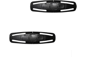 CAOXIONG 2 Pcs Seat Chest Harness Seat Safety Belt Buckle Lock Stroller Chest Universal Replacement for Baby and Kids Trend (Black)
