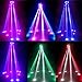 Lixada 9x10W 9LED 16/48 Channel Full Color DMX512 Sound Control Auto Rotating Mini Triangle Spider Lamp Beam Stage Light for Disco KTV Club Party
