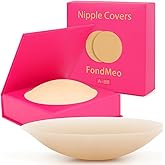 Nipple Covers for Women - Invisible Silicone Nipple Covers, Reusable Adhesive Pasties with Travel Case, Seamless Coverage