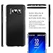 Galaxy S8 Case, HUMIXX S8 Ultra Thin Case Coated [Scratch Resistant] [Anti-fingerprint] Matte Finish Coating Anti-Slip Stylish Slim Case for Samsung Galaxy S8 (Black)